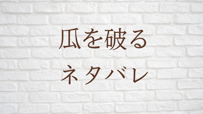 瓜を破る 29話 最新話 ネタバレ まい子がいきなり話を切り替えて 映画の話題から鍵谷に